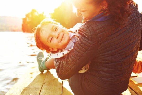 Mom-with-Daughter-on-Dock