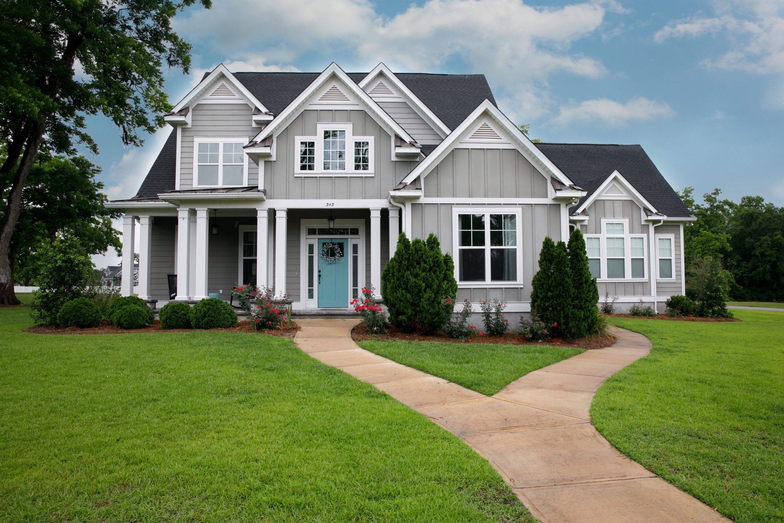 Blog - New and Modern colorful Craftsman Cottage House with Curb Appeal