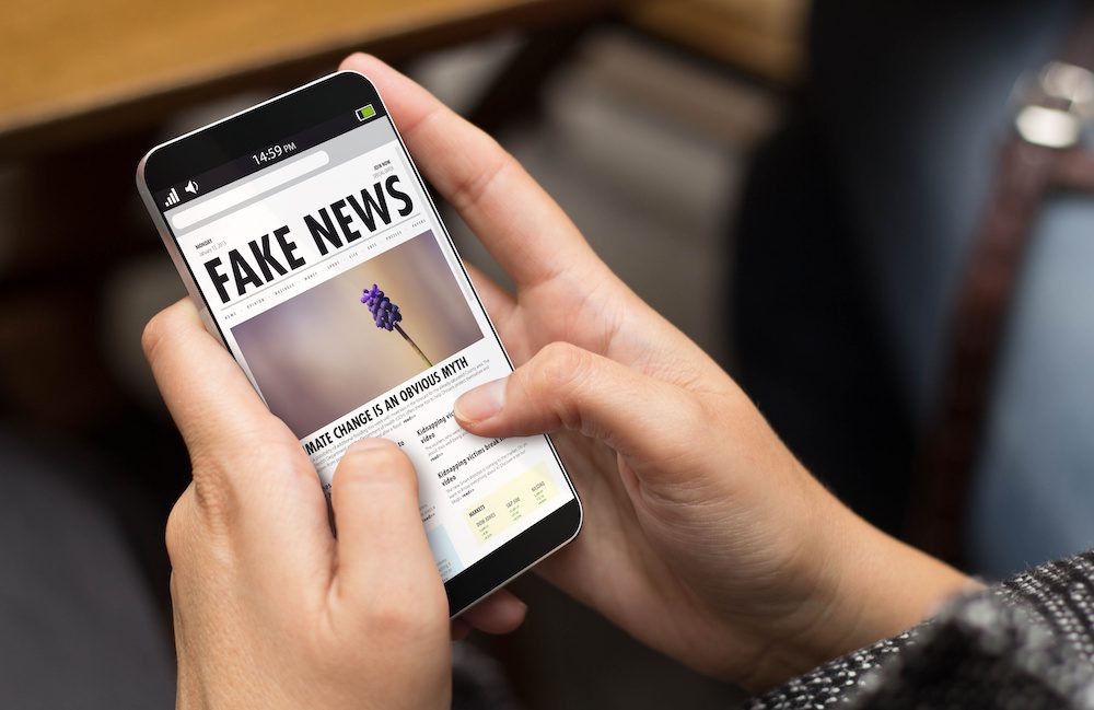 street girl cool modern fake news online
